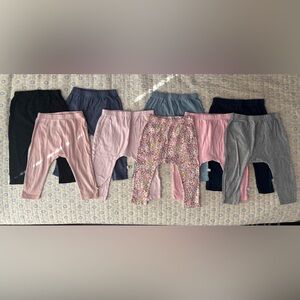 Honest Baby Organic Cotton Footless Harem Pants 9 pairs